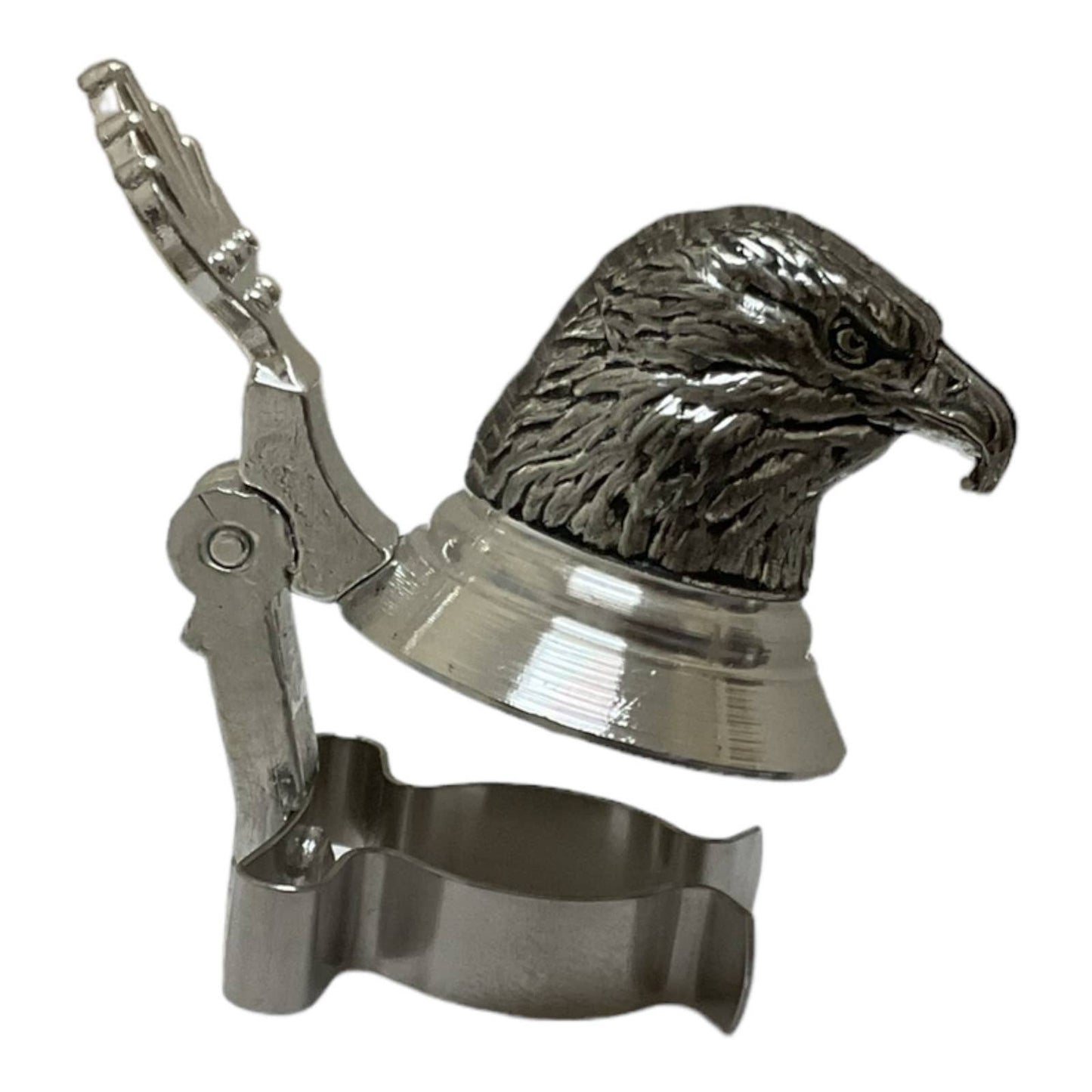 Bald Eagle Head Beer Bottle Topper German Pewter Lid