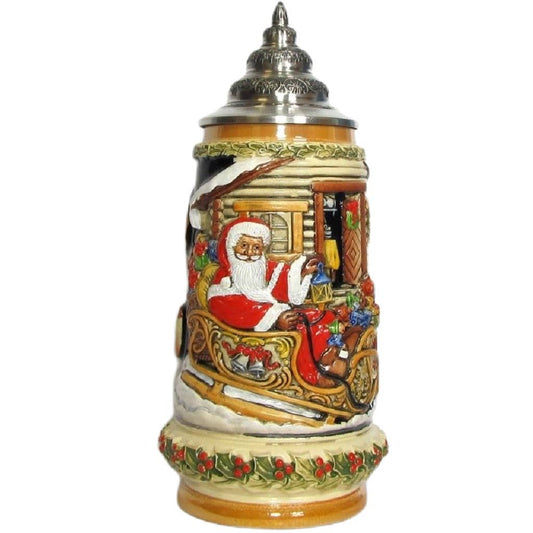 Santa's Sleigh LE German Christmas Beer Stein .5L