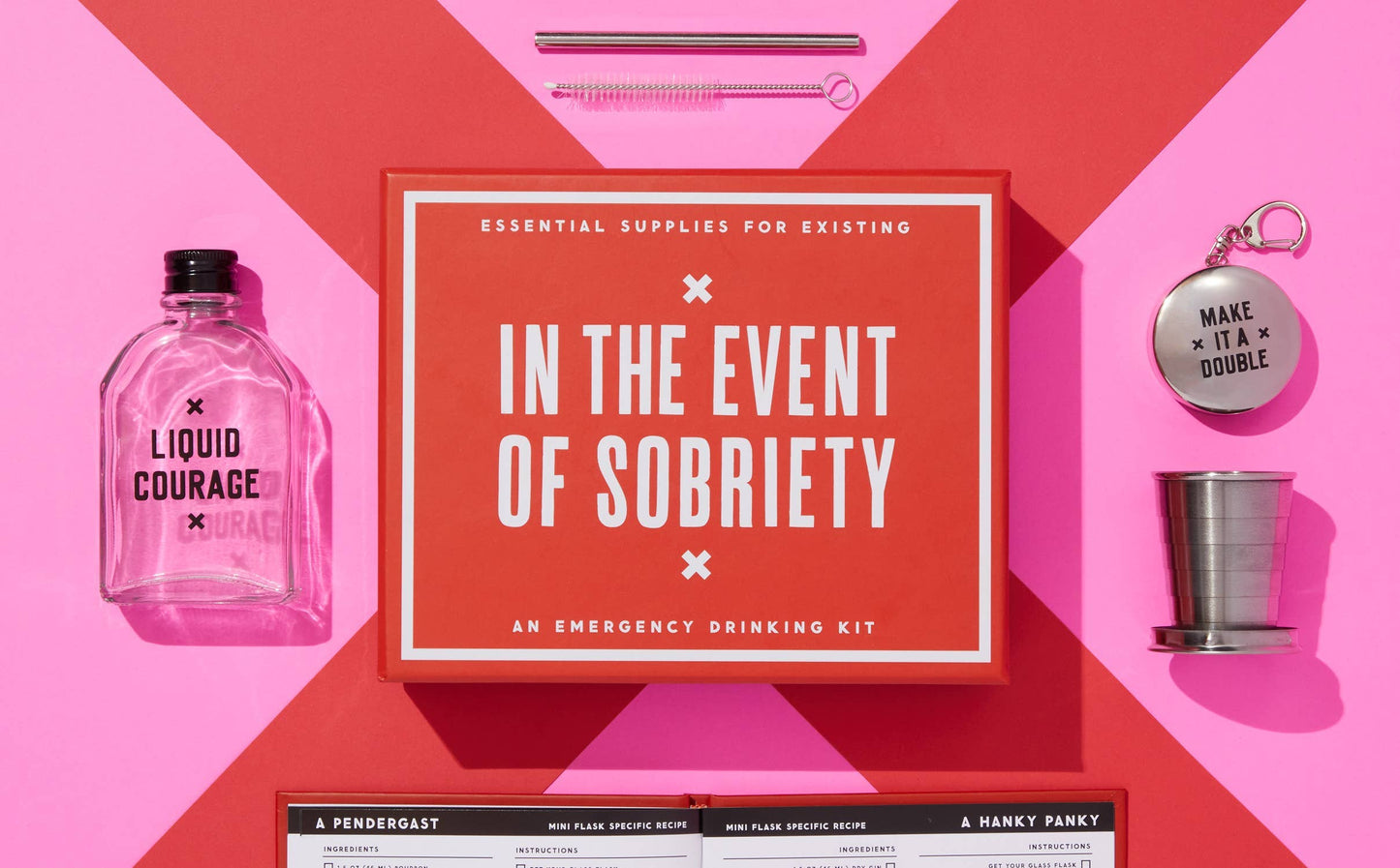 Brass Monkey In The Event Of Sobriety Emergency Drinking Kit